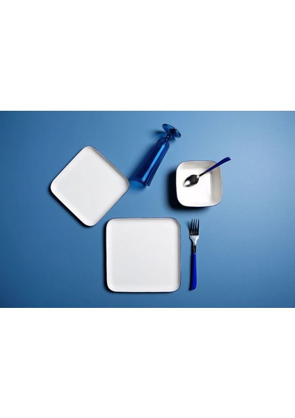 Blue Stripe 18 Parça 6 Kişilik Yemek Takımı