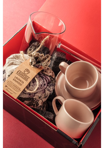 Kahve Kiti Hediye Kutusu Seti Coffee Kit - Konsept El Yapımı Toprak Ürünler - Cezve Türk Kahvesi Fincanı-Ev Hediyesi fiyatları