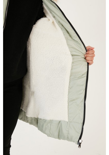 Içi Peluş Astarlı Çıkarılabilir Kapüşonlu Suya Dayanıklı Mont Kız Çocuk Mont 5761910 indirimleri