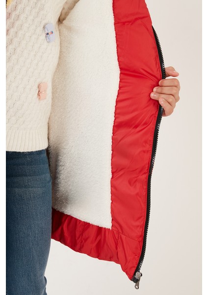 Içi Peluş Astarlı Çıkarılabilir Kapüşonlu Suya Dayanıklı Mont Kız Çocuk Mont 5761910 indirimleri