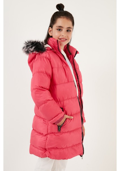 Içi Peluş Astarlı Çıkarılabilir Kapüşonlu Suya Dayanıklı Mont Kız Çocuk Mont 5761910 fırsatları