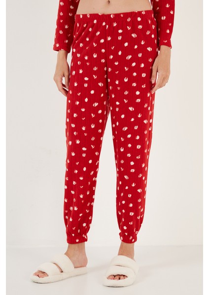 Regular Fit Bisiklet Yaka Polar Pijama Takımı Bayan Pijama Takımı 6571007 fırsatları