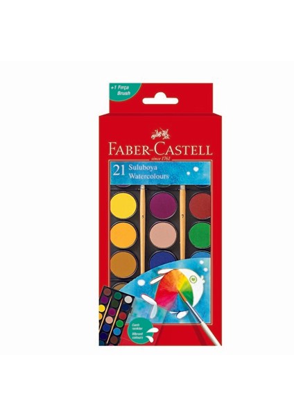 Faber Castell Suluboya Seti 21 Renk