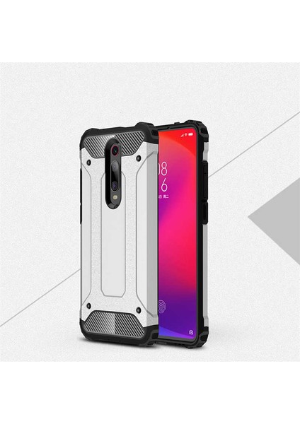 Xiaomi Mi 9t Uyumlu Armor Köşe Korumalı Çift Katmanlı Zırh Koruyucu Kılıf/kapak