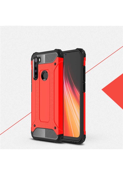 Xiaomi Redmi Note 8 Uyumlu Armor Köşe Korumalı Çift Katmanlı Zırh Koruyucu Kılıf/kapak