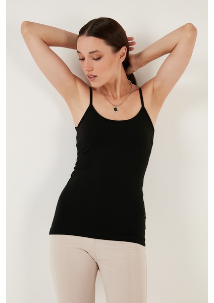 Esnek Pamuklu Slim Fit Ip Askılı 2'li Atlet Bayan Atlet 5865271 modelleri