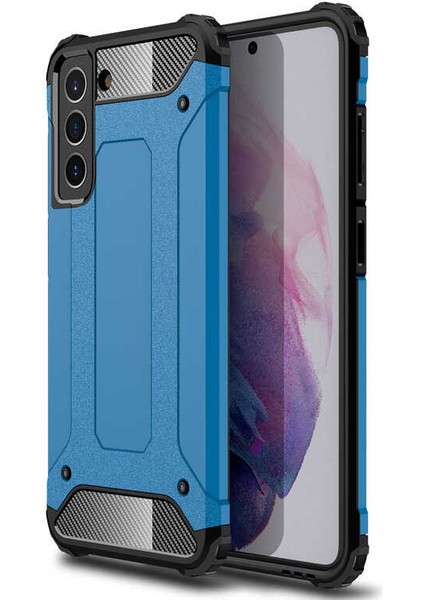 Samsung Galaxy S21 Fe Uyumlu Armor Köşe Korumalı Çift Katmanlı Zırh Koruyucu Kılıf/kapak