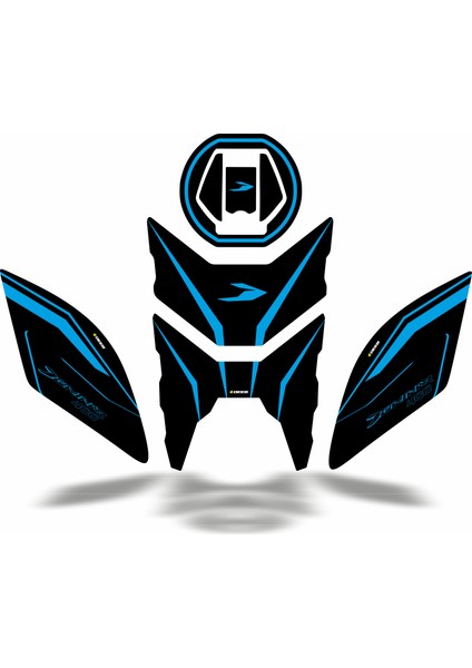 Dominar D400 Uyumlu Deeb Iron Tank Pad Mavi