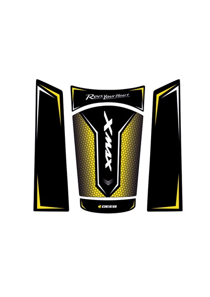 Yamaha Xmax Uyumlu Deeb Iron Tank Pad - Sarı