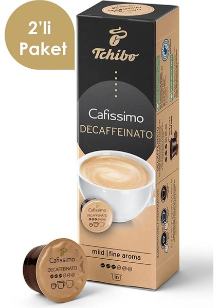 Cafissimo Caffè Crema Decaffeinato 2 x 10 Adet Kapsül Kahve