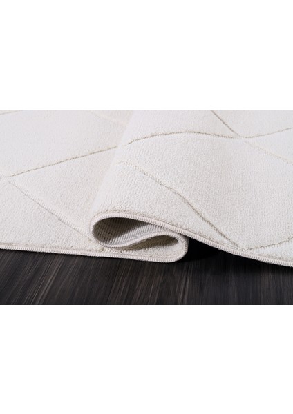 Almoss Dolce 1334C Beyaz Dekoratif Makine Halısı modelleri