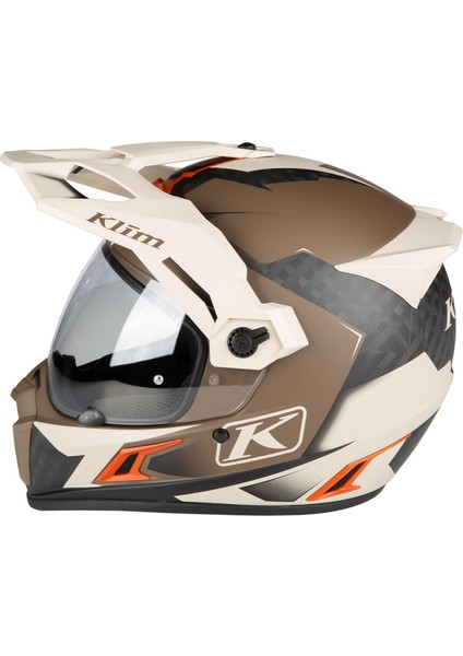 Krios Pro Karbon Adv Rally Motosiklet Kaskı (Kahve / Bej) modelleri