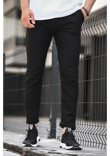 Elroy Düz Paça Fitilli Slim Fit Erkek Eşofman Altı