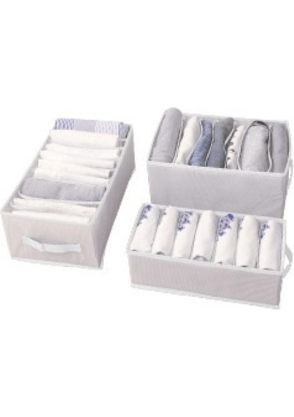 3 Adet/takım Piyasaya Sürülen Katlanabilir Giysi Saklama Kutusu Gardırop Giyim Organizatörü (Yurt Dışından) fiyatları