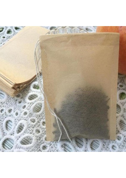 400X Kağıt Çay Filtre Torbaları, Drawstring 7X5CM (Yurt Dışından)