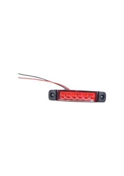 10 Adet LED Parmak Lamba 6 Ledli Kırmızı Kamyon Dorse Yan Arka Lamba 12V 24V fiyatları