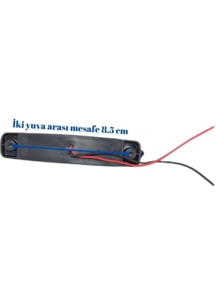 10 Adet LED Parmak Lamba 6 Ledli Kırmızı Kamyon Dorse Yan Arka Lamba 12V 24V indirimleri
