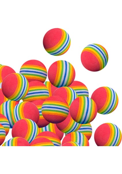 50PC Köpük Golf Uygulama Topları 50PCS Sünger Golf Antrenman Topu Gökkuşağı Sünger Kırmızı 42MM (Yurt Dışından) fırsatları