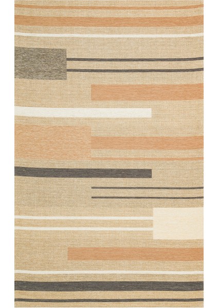 Brooklyn Brk 06 Natural Terra Hasır Görünümlü Kaymaz Modern Şık Dokuma Kilim