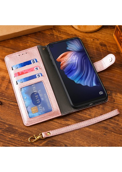 Oneplus 7t Için Telefon Kılıfı Kart Yuvalı Deri Telefon Kılıfı (Yurt Dışından)