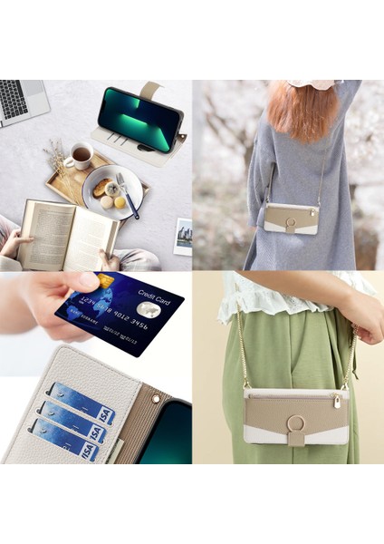 Kart Yuvalı Oneplus Nord N100 Deri Telefon Kılıfı Için Telefon Kılıfı (Yurt Dışından)