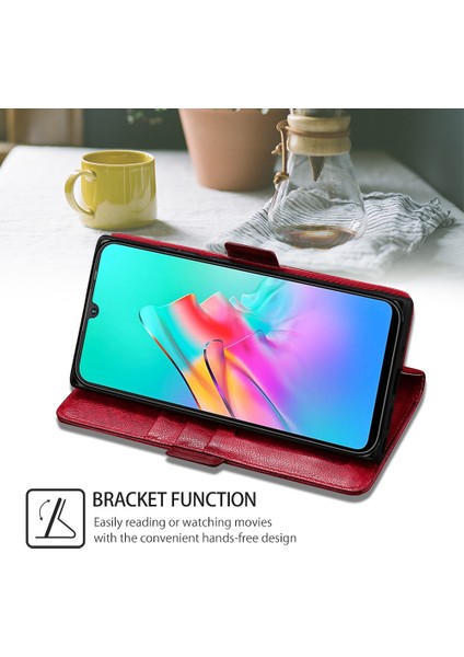 Blackview Oscal C30 Pro Için Telefon Kılıfı Kart Yuvalı Deri Telefon Kılıfı (Yurt Dışından)