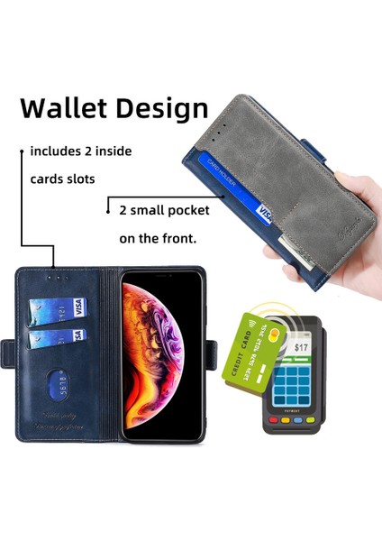 Kart Yuvalı Oneplus Nord N300 Deri Telefon Kılıfı Için Telefon Kılıfı (Yurt Dışından)