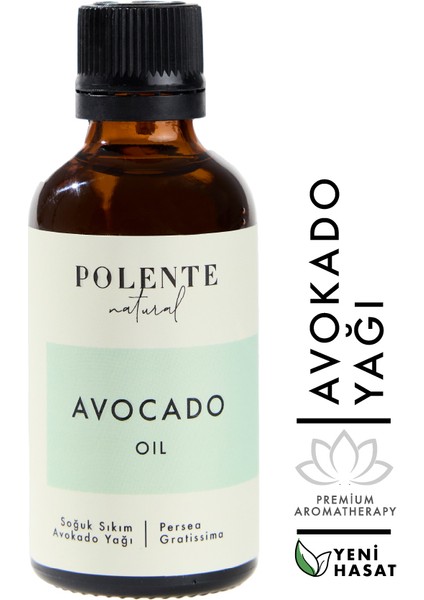 Polente Natural Avokado Yağı - Soğuk Sıkım (50 ml)