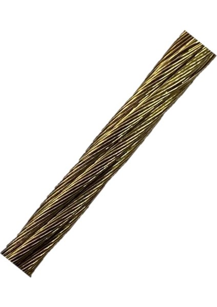 Izoleli Çelik Halat Siyah (Spor Halatı) 6 mm 100 mt
