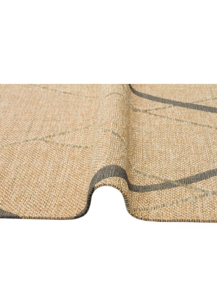 Brooklyn Brk 05 Natural Grey Hasır Görünümlü Kaymaz Modern Şık Dokuma Kilim fiyatları