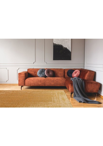 Brooklyn Brk 04 Natural Beıge Hasır Görünümlü Kaymaz Modern Şık Dokuma Kilim fiyatları