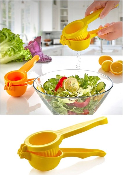 Pratik Sert Plastik Limon Sıkacağı - Limon Press