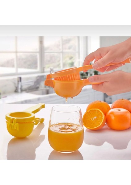 Pratik Sert Plastik Limon Sıkacağı - Limon Press