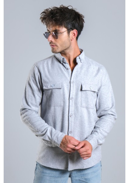 Demir Düğmeli Kapaklı Kışlık Oduncu Gömlek Mar 4145 fırsatları