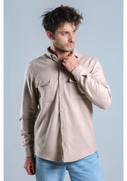 Demir Düğmeli Kapaklı Kışlık Oduncu Gömlek Mar 4145 modelleri
