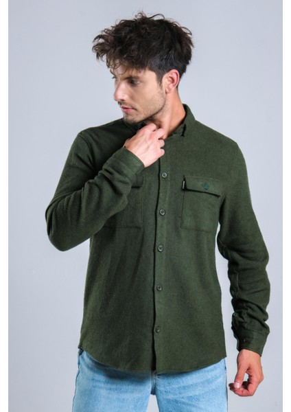 Demir Düğmeli Kapaklı Kışlık Oduncu Gömlek Mar 4145 fırsatları