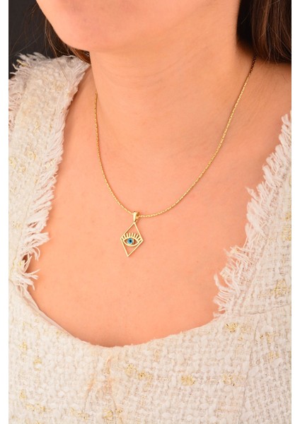 14 Ayar Gözboncuklu Altın Kolye Ucu modelleri