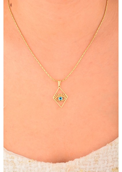 14 Ayar Gözboncuklu Altın Kolye Ucu fırsatları