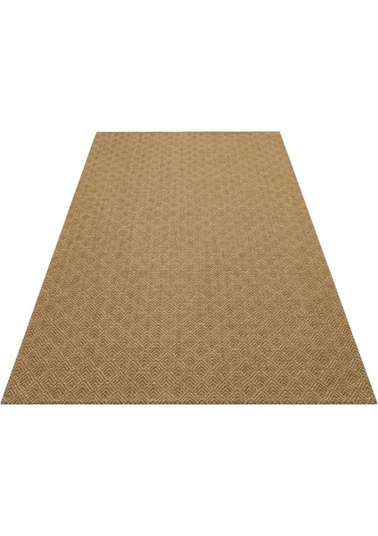 Brooklyn Brk 03 Natural Beıge Hasır Görünümlü Kaymaz Modern Şık Dokuma Kilim modelleri