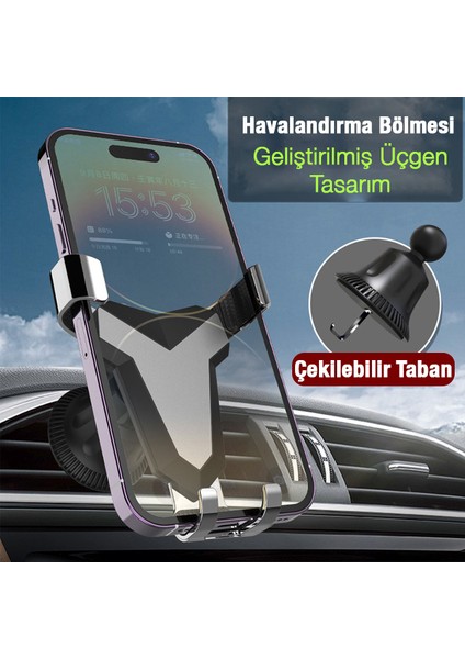 L606C Araç Içi Havalandırma Telefon Tutucu