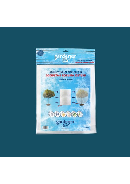 11501 Bahçe Bitkileri Için Soğuktan Koruma Örtüsü 50 G - 2,4 M x 5 M