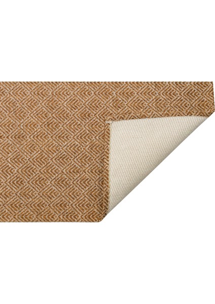 Brooklyn Brk 03 Natural Beıge Hasır Görünümlü Kaymaz Modern Şık Dokuma Kilim