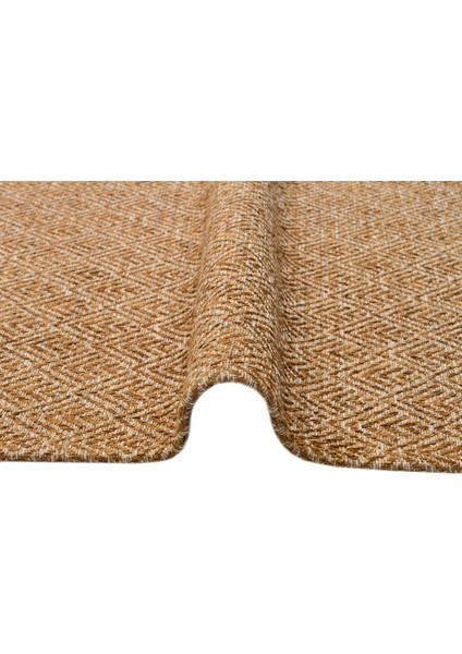 Brooklyn Brk 03 Natural Beıge Hasır Görünümlü Kaymaz Modern Şık Dokuma Kilim