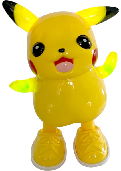 Pikachu Pokemon Dans Eden Pikaçu Müzikli LED Işıklı Hareketli Oyuncak