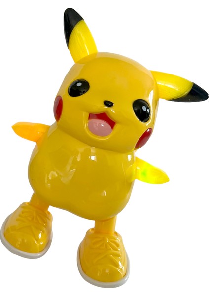 Pikachu Pokemon Dans Eden Pikaçu Müzikli LED Işıklı Hareketli Oyuncak