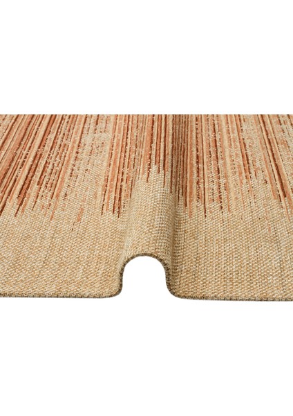 Brooklyn Brk 02 Natural Beıge Hasır Görünümlü Kaymaz Modern Şık Dokuma Kilim