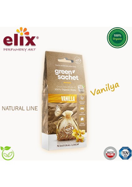 Elıx Natural Ahşap Granüllere Emdirilmiş Özel Aromalı Koku - Vanilya