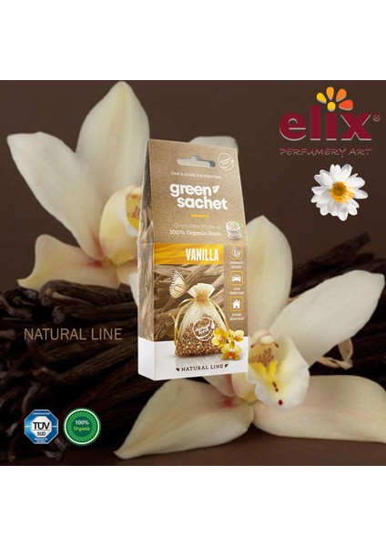 Elıx Natural Ahşap Granüllere Emdirilmiş Özel Aromalı Koku - Vanilya