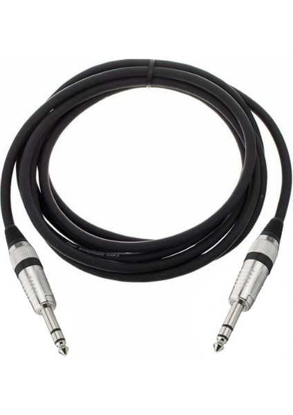 Xlr Kablo 2 x 6.3mm Stereo Jak 1 M - 3 M - 5 M - 10 M - 15 M - 20 M