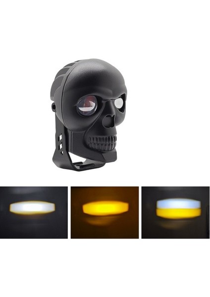 Skull Head Özel Tasarım Motosiklet Sis Lambası 1 Adet fiyatları